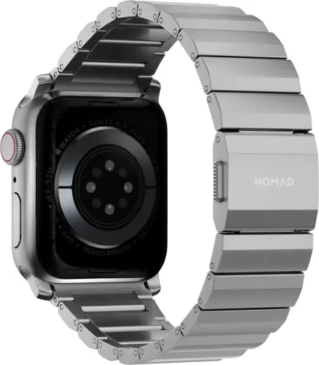 Nomad Titanium - Apple Watch Bandje - 1-10/SE/Ultra - 49/46/45/44/42MM - Naturel afbeelding 4