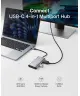 Belkin 4-in-1 USB-C Hub 100W 4K HDMI / USB-A 3.0 / USB-C PD voor MacBook Grijs