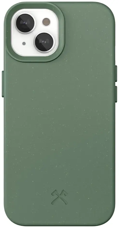 Woodcessories Bio Case Apple iPhone 15 Hoesje MagSafe Back Cover Groen afbeelding 1