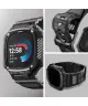 Spigen Rugged Armor Pro - Fitbit Sense 2 / Versa 4 Hoesje en Bandje - Zwart