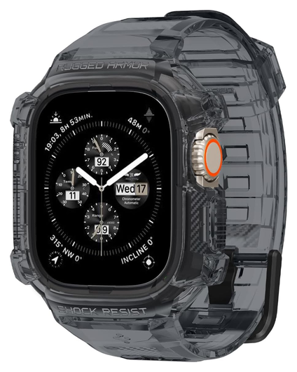 Spigen Rugged Armor - Apple Watch Ultra 3/2/1 - Hoesje en Bandje - Space Crystal afbeelding 1