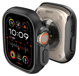 Spigen Thin Fit - Apple Watch Ultra 3/2/1 Hoesje - Bumper Case - Zwart afbeelding