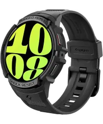 Spigen Rugged Armor Pro Samsung Galaxy Watch 6 44MM Hoesje en Bandje Zwart afbeelding