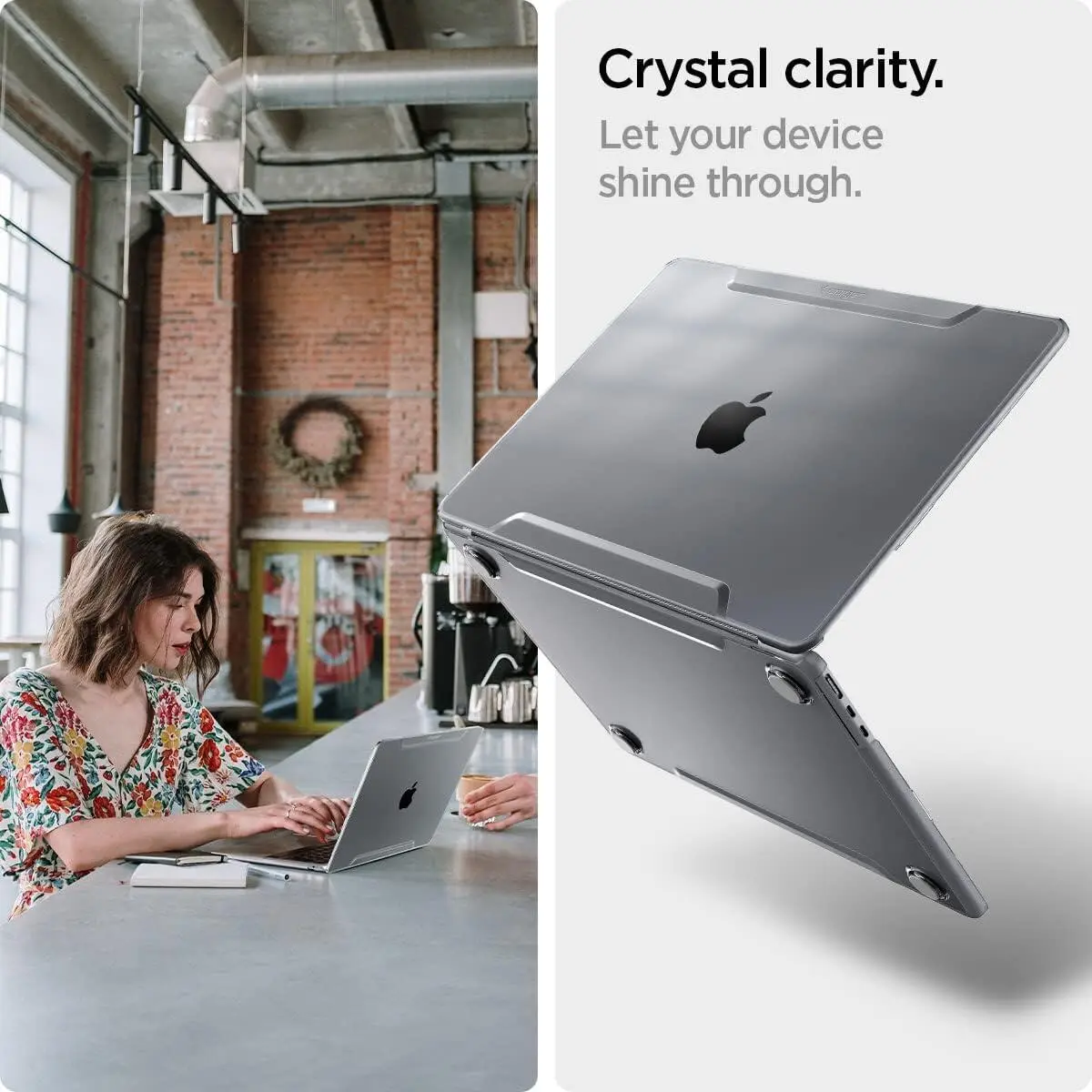 Spigen Thin Fit - MacBook Air 13 (2022/2024) Hoes - A2681 - Transparant afbeelding 4