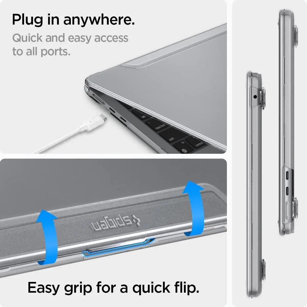 Spigen Thin Fit - MacBook Air 13 (2022/2024) Hoes - A2681 - Transparant afbeelding 7