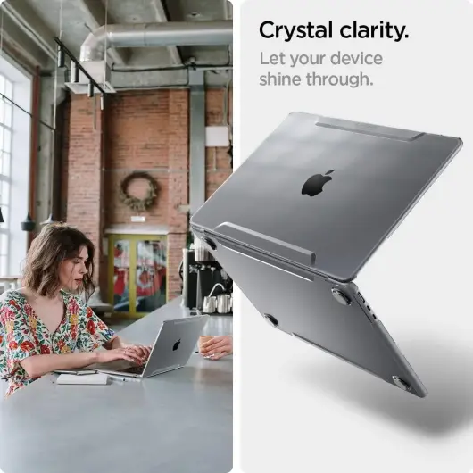 Spigen Thin Fit - MacBook Air 13 (2022/2024) Hoes - A2681 - Transparant afbeelding 4