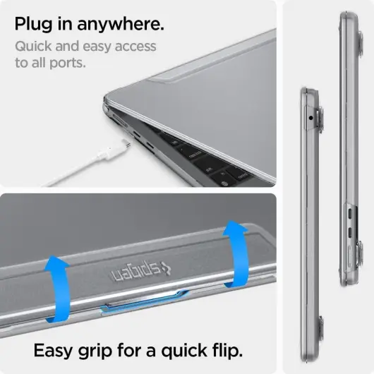 Spigen Thin Fit - MacBook Air 13 (2022/2024) Hoes - A2681 - Transparant afbeelding 7