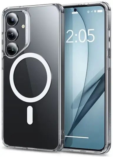ESR Classic Hybrid Samsung Galaxy S25 Plus Hoesje MagSafe / Qi2 Transparant afbeelding 1