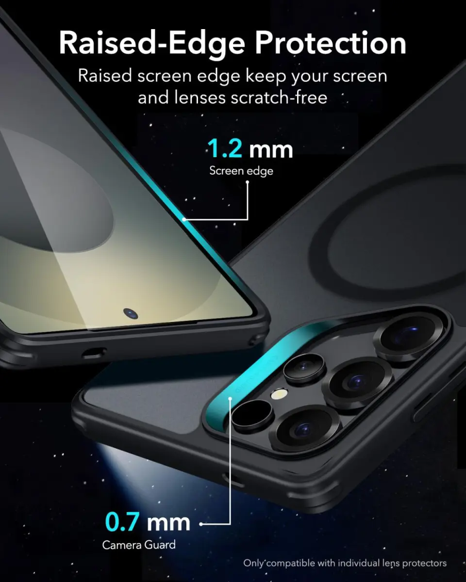 ESR Classic Hybrid Samsung Galaxy S25 Ultra Hoesje MagSafe / Qi2 Frosted Zwart afbeelding 9