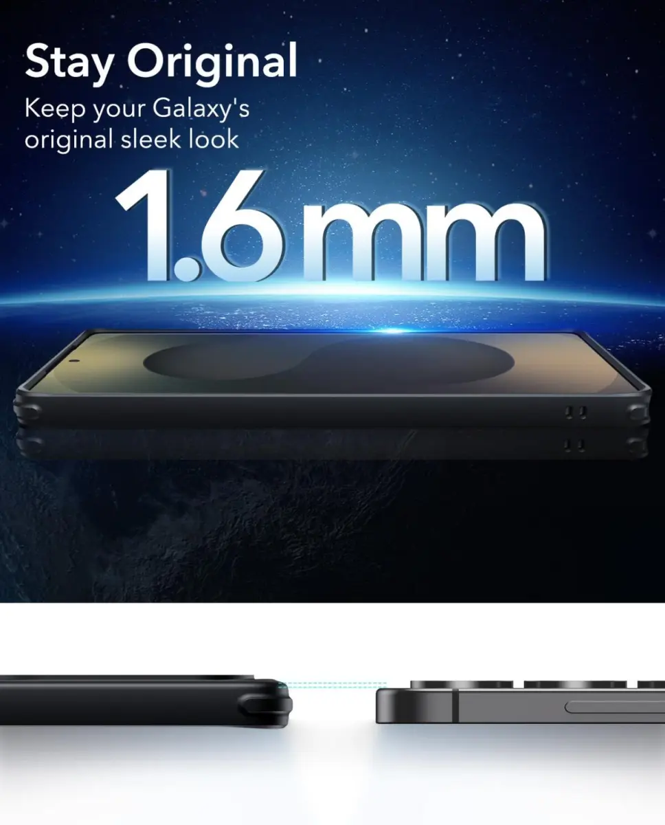 ESR Classic Hybrid Samsung Galaxy S25 Ultra Hoesje MagSafe / Qi2 Frosted Zwart afbeelding 10
