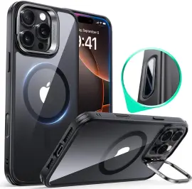 ESR Classic Hybrid MagSafe iPhone 16 Pro Hoesje Stand Camera Control Clear Zwart