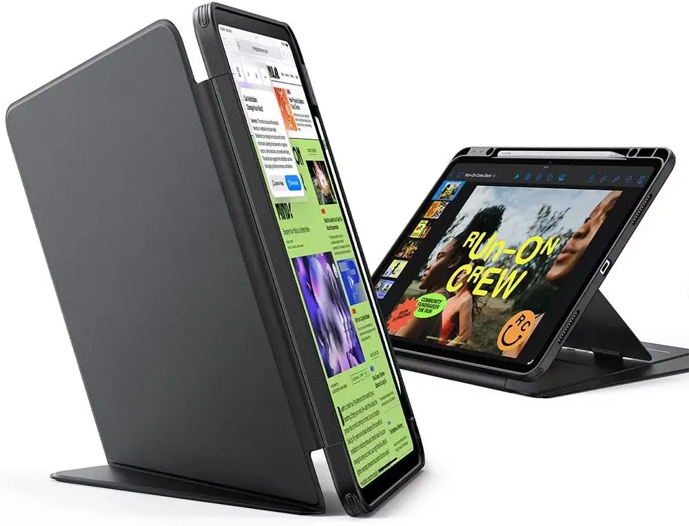 ESR Flip Hybrid Apple iPad Air 13 (2024/2025) Hoes Book Case Zwart afbeelding 1