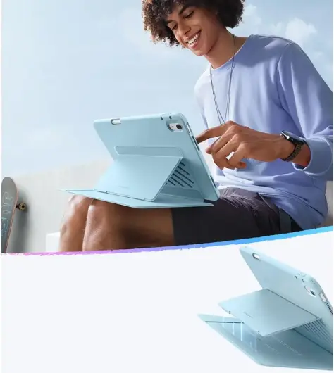 ESR Flip Hybrid Apple iPad Air 13 (2024/2025) Hoes Book Case Blauw afbeelding 7