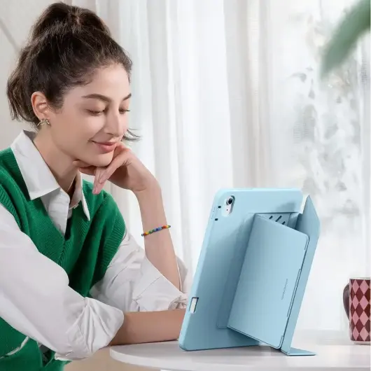 ESR Flip Hybrid Apple iPad Air 13 (2024/2025) Hoes Book Case Blauw afbeelding 8