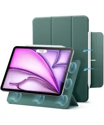 ESR Rebound Magnetic iPad Air 13 24/25 / Pro 12.9 20/21/22 Hoes Book Case Groen afbeelding