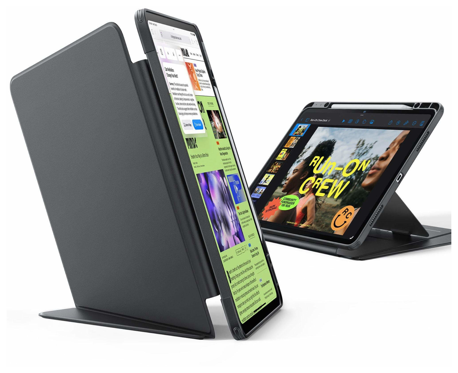 ESR Flip Hybrid iPad Air 11 (2024/2025) / Air 10.9 (2020/2022) Hoes Zwart afbeelding 2