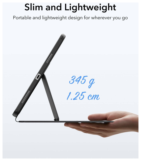 ESR Flip Hybrid iPad Air 11 (2024/2025) / Air 10.9 (2020/2022) Hoes Zwart afbeelding 7