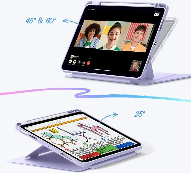 ESR Flip Hybrid Apple iPad 11 (2025) / iPad 10.9 (2022) Hoes Book Case Paars afbeelding 4