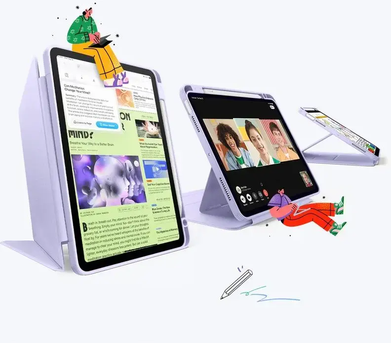 ESR Flip Hybrid Apple iPad 11 (2025) / iPad 10.9 (2022) Hoes Book Case Paars afbeelding 5