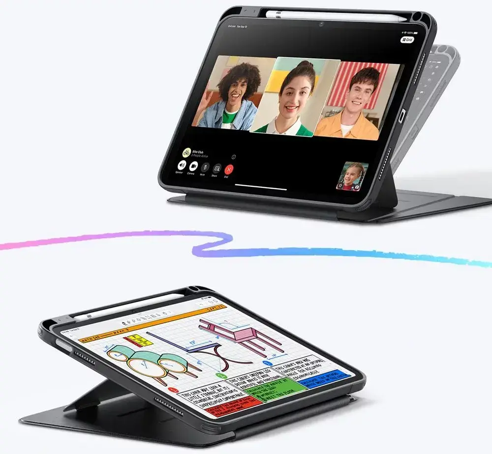 ESR Flip Hybrid Apple iPad 11 (2025) / iPad 10.9 (2022) Hoes Book Case Zwart afbeelding 3
