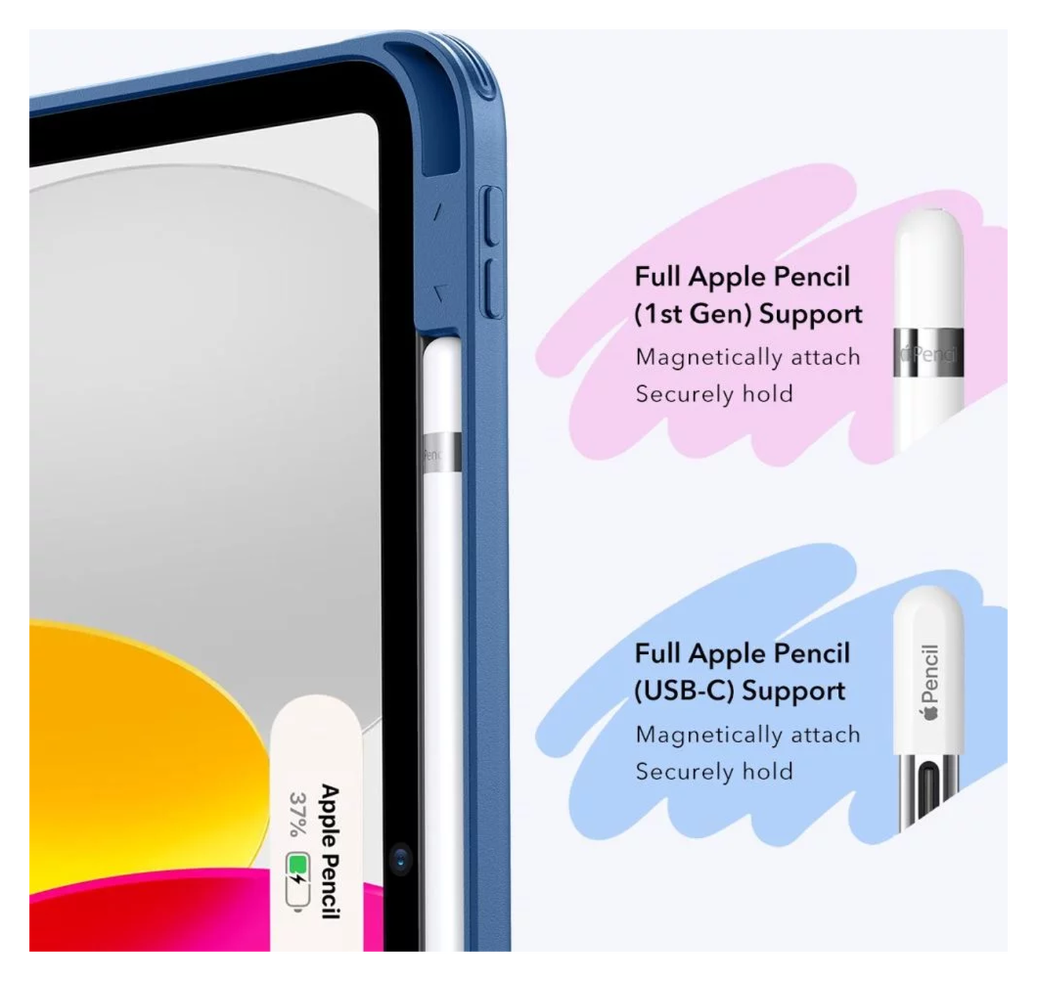 ESR Flip Hybrid Apple iPad 11 (2025) / iPad 10.9 (2022) Hoes Book Case Blauw afbeelding 4