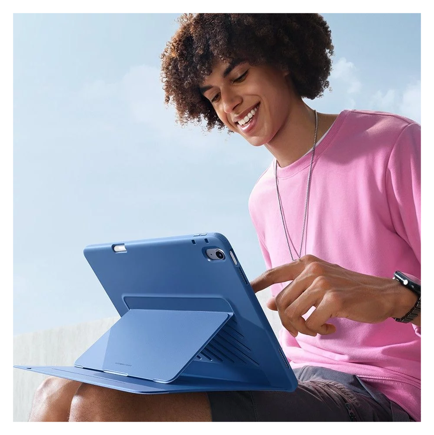 ESR Flip Hybrid Apple iPad 11 (2025) / iPad 10.9 (2022) Hoes Book Case Blauw afbeelding 6