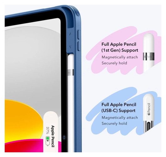 ESR Flip Hybrid Apple iPad 11 (2025) / iPad 10.9 (2022) Hoes Book Case Blauw afbeelding 4