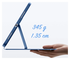ESR Flip Hybrid Apple iPad 11 (2025) / iPad 10.9 (2022) Hoes Book Case Blauw afbeelding 3