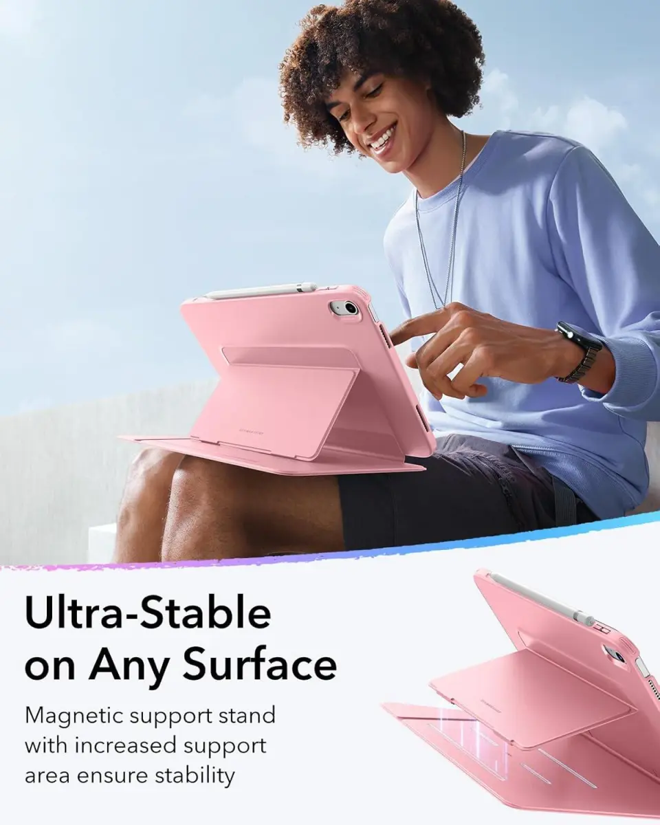 ESR Flip Hybrid Apple iPad 11 (2025) / iPad 10.9 (2022) Hoes Book Case Roze afbeelding 3