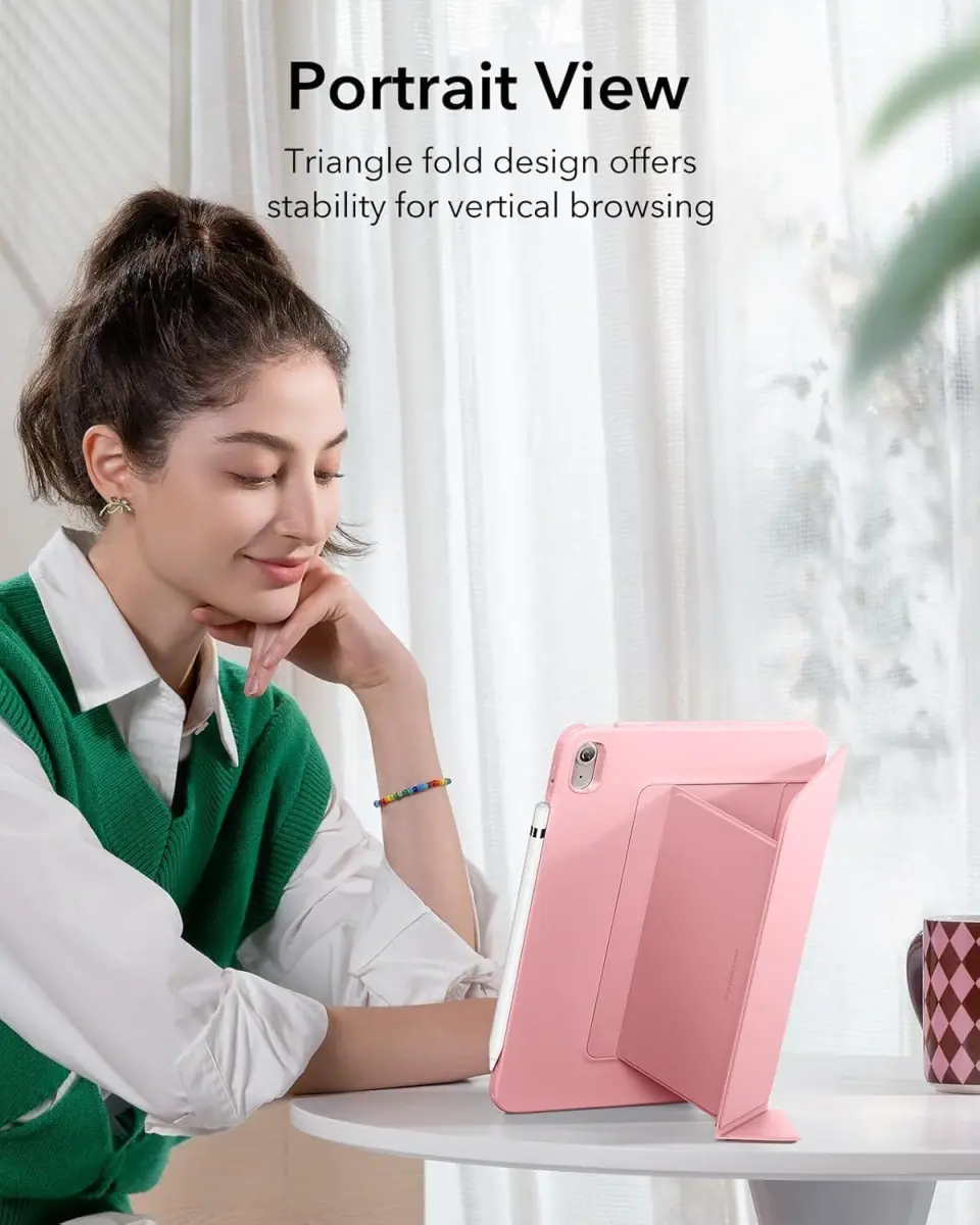 ESR Flip Hybrid Apple iPad 11 (2025) / iPad 10.9 (2022) Hoes Book Case Roze afbeelding 2