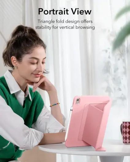 ESR Flip Hybrid Apple iPad 11 (2025) / iPad 10.9 (2022) Hoes Book Case Roze afbeelding 2