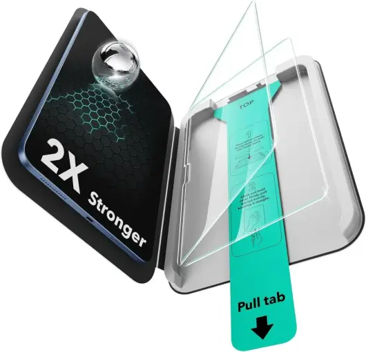 ESR Classic UltraFit iPad 11 (2025) / 10.9 (2022) Tempered Glass met Tray 2-Pack afbeelding 2