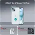 ESR Classic Hybrid Apple iPhone 15 Plus Hoesje MagSafe Transparant Blauw afbeelding 4