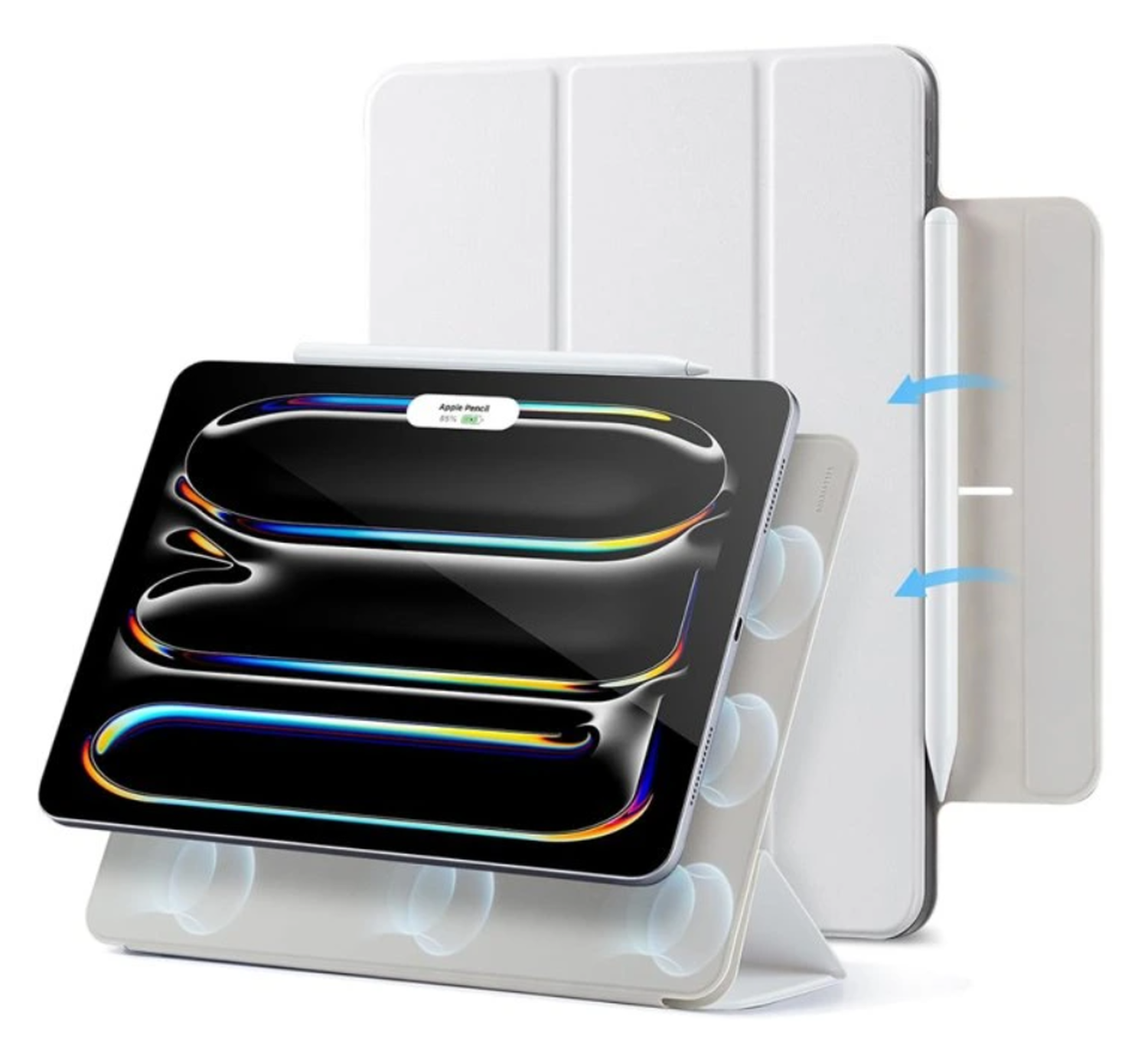 ESR Rebound Magnetic iPad Pro 13 (2024/2025) Hoes Book Case Wit afbeelding 1