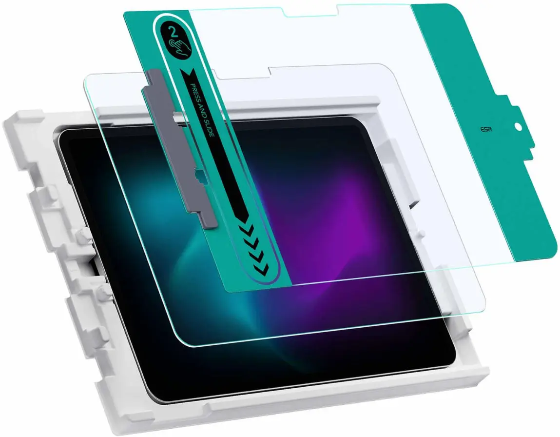 ESR Apple iPad Pro 11 (2024) Screen Protector Tempered Glass met Montageframe afbeelding 2