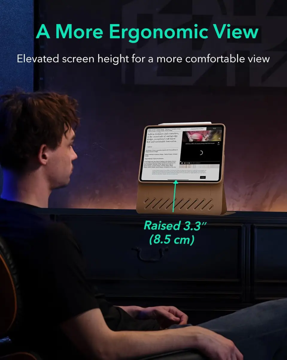 ESR Shift iPad Air 11 (2024/2025) / Air 10.9 (2022/2020) Hoes Book Case Bruin afbeelding 5