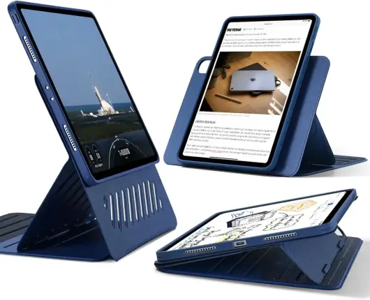ESR Shift iPad Pro 12.9 (2022 / 2021) Hoes Magnetic Book Case Blauw afbeelding 1