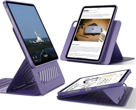ESR Shift iPad Pro 12.9 (2022 / 2021) Hoes Magnetic Book Case Paars afbeelding 1