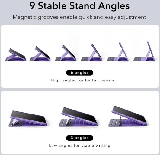 ESR Shift iPad Pro 12.9 (2022 / 2021) Hoes Magnetic Book Case Paars afbeelding 7