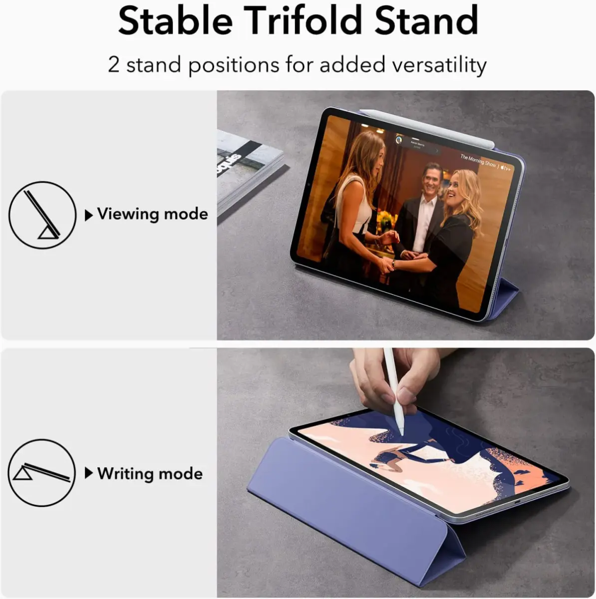 ESR Rebound Magnetic Apple iPad Pro 12.9 (2022/2021/2020) Hoes Book Case Paars afbeelding 6