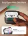 ESR HaloLock Pulse Magnetic Lock AirPods Pro 1 / 2 Hoesje MagSafe Zwart afbeelding 4