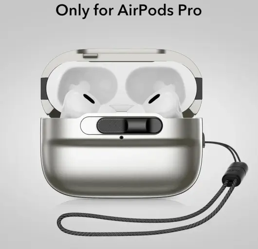ESR HaloLock Pulse Magnetic Lock AirPods Pro 1 / 2 Hoesje MagSafe Titanium afbeelding 2