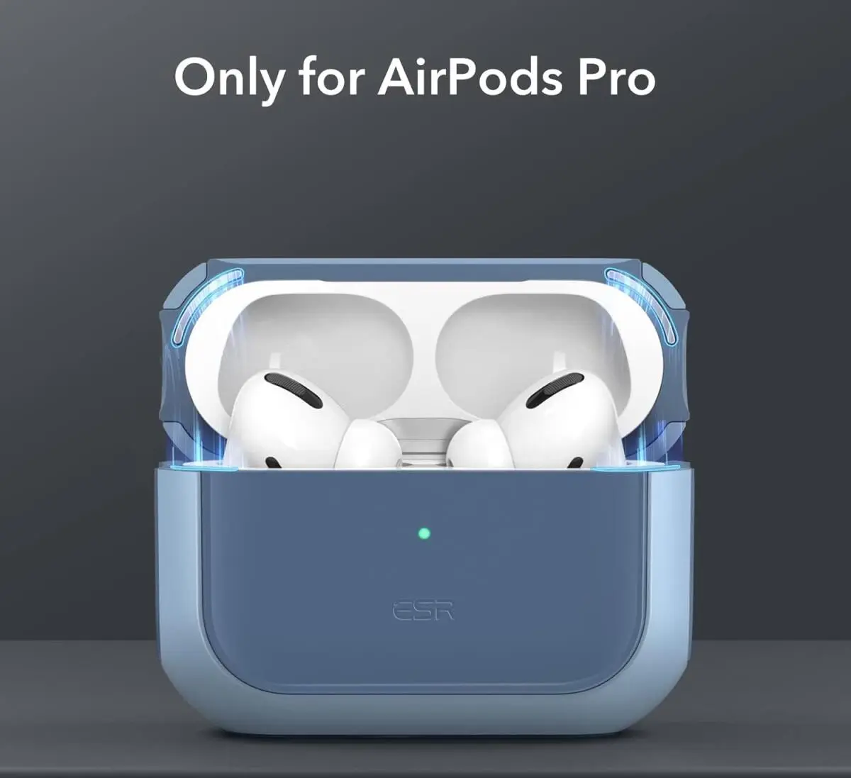 ESR Orbit Hybrid HaloLock Apple AirPods Pro 1/2 Hoesje MagSafe Blauw afbeelding 2