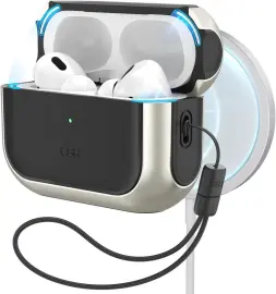 ESR Orbit Hybrid HaloLock Apple AirPods Pro 1/2 Hoesje MagSafe Titanium
