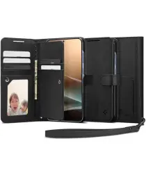 Spigen Wallet S Plus Samsung Galaxy S25 Plus Hoesje Book Case Zwart afbeelding