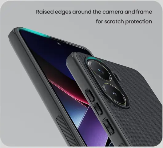 Nillkin Super Frosted Shield Xiaomi Poco X7 Pro Hoesje Back Cover Blauw afbeelding 4