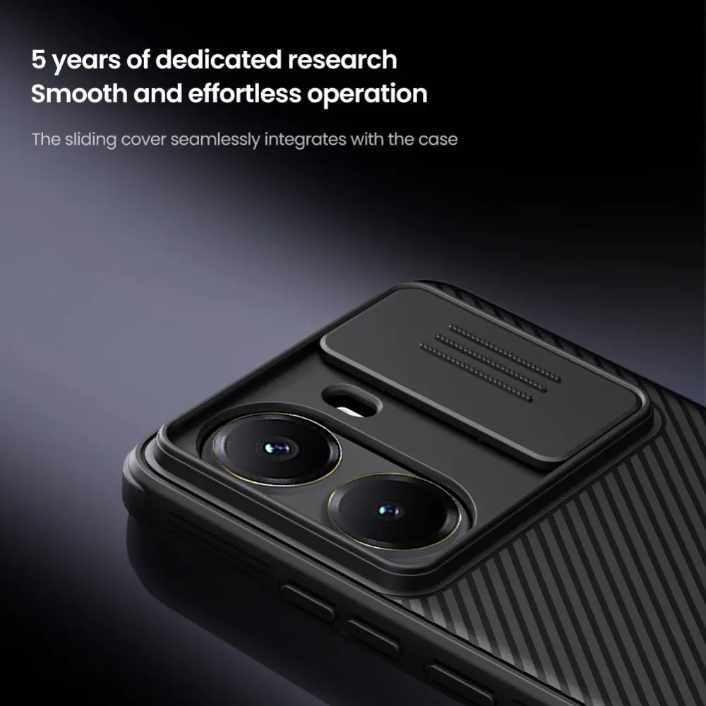 Nillkin CamShield Xiaomi Poco X7 Pro Hoesje met Camera Slider Back Cover Blauw afbeelding 7