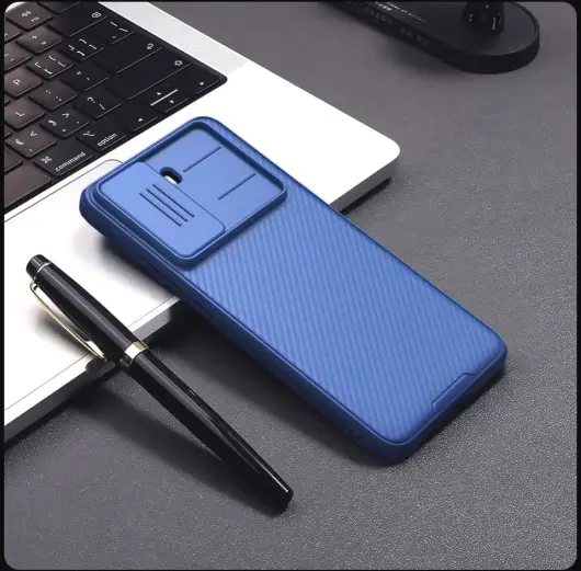 Nillkin CamShield Xiaomi Poco X7 Pro Hoesje met Camera Slider Back Cover Blauw afbeelding 11