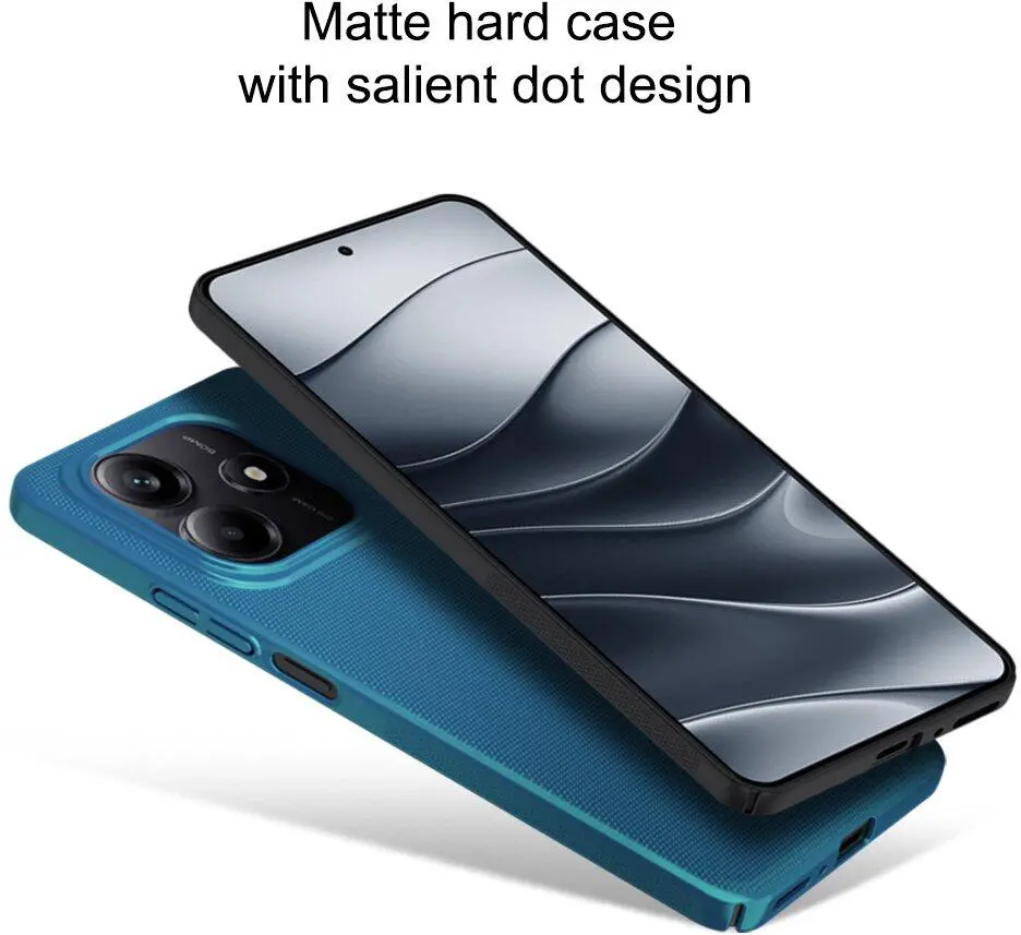 Nillkin Super Frosted Shield Xiaomi Redmi Note 14 5G Hoesje Back Cover Blauw afbeelding 2