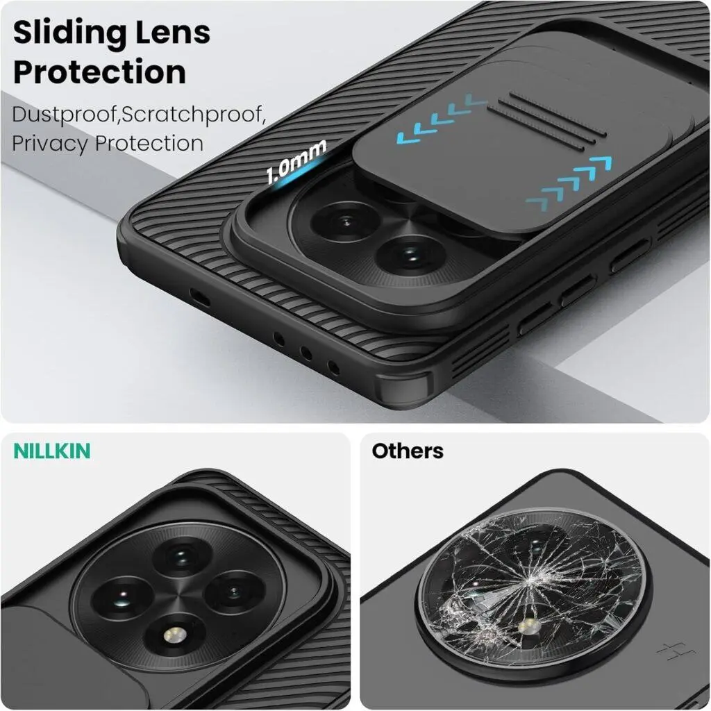 Nillkin CamShield OnePlus 13 Hoesje met Camera Slider Back Cover Zwart afbeelding 13